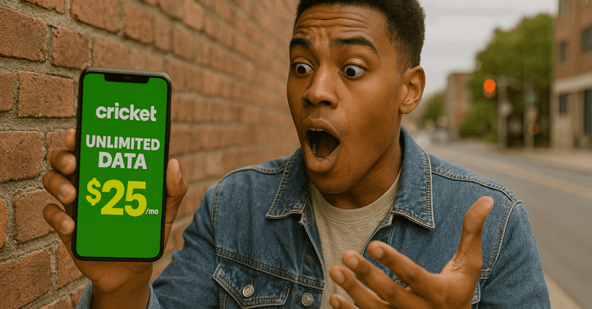 ¿Datos ilimitados en Cricket por $25? Esta oferta es increíble